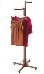 2 Way Boutique Clothing Rack in Cobblestone 48 to 72 H Inches