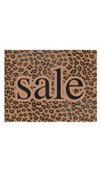Boutique Large Sale Sign Cards in Brown Leopard 8.5 H x 11 W Inches - Case of 25