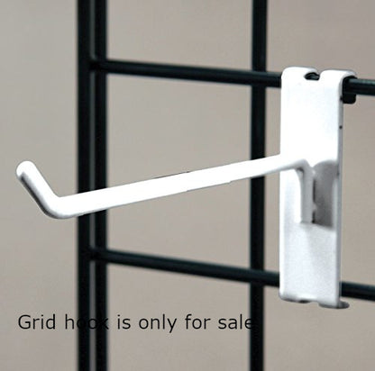 Grid Hooks in White 4 Inches Long for Gridwall - Lot of 50