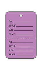 Lavender Small Unstrung Coupon Price Tags 1.25 W x 1.875 H Inches - Pack of 1000