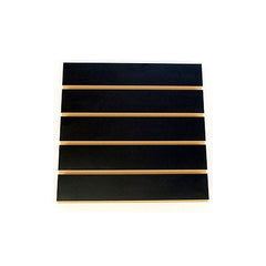 Slatwall Melamine Panel in Black 4 H x 8 W Feet