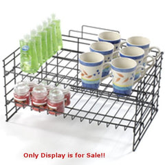 2 Tier Extra Wide Countertop Display 20 W x 12 D Inches