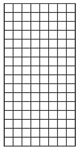 Double Wire Grid Panels in Black 24 x 72 Inches - Count of 4