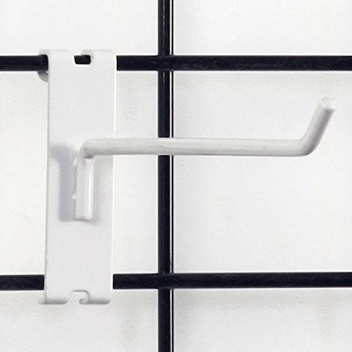 Gridwall Peghooks in White 8 Inches Long - Pack of 25